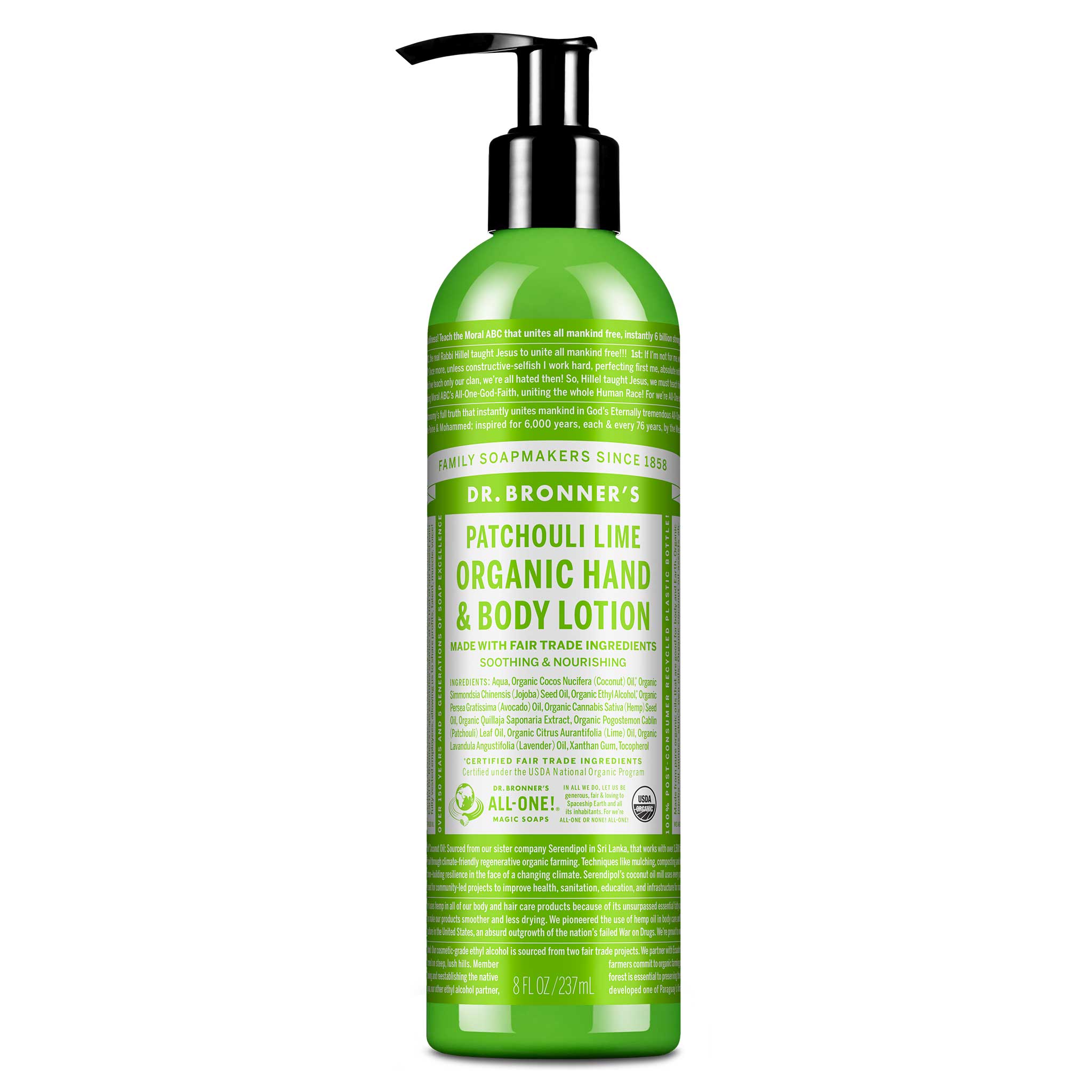 Patchouli Lime Organic Lotions